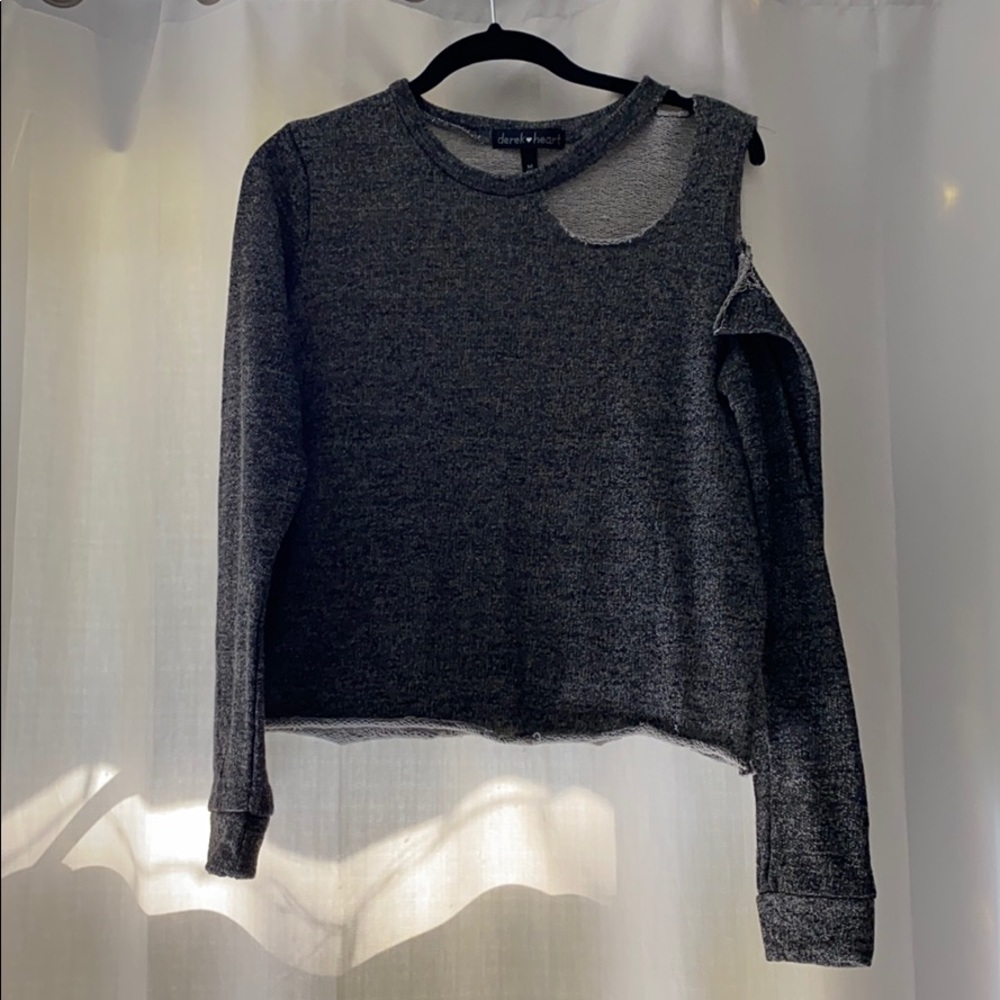 Women’s Distressed Cropped Sweater
